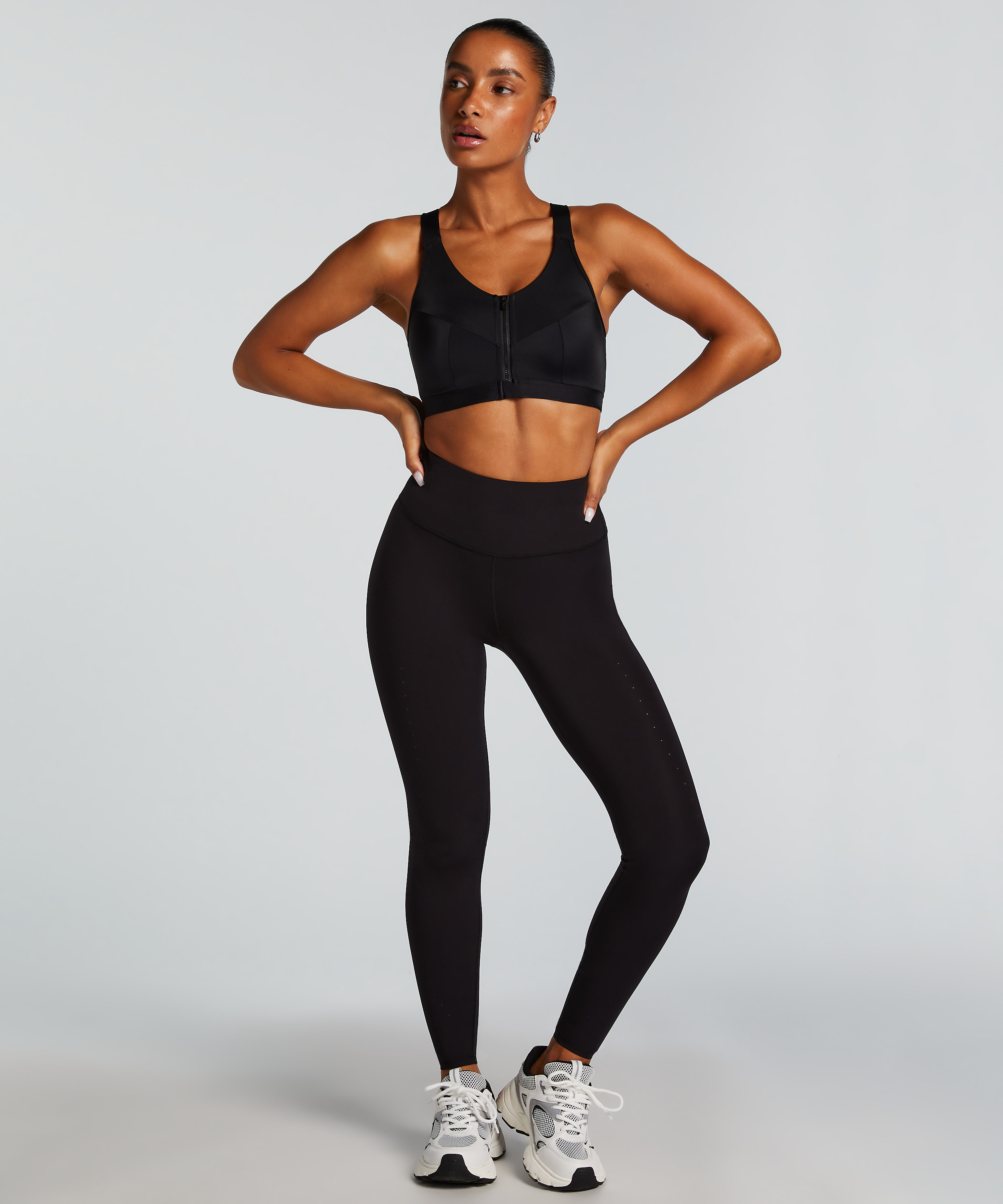 HKMX Sports bra The Pro Level 3, Black, main