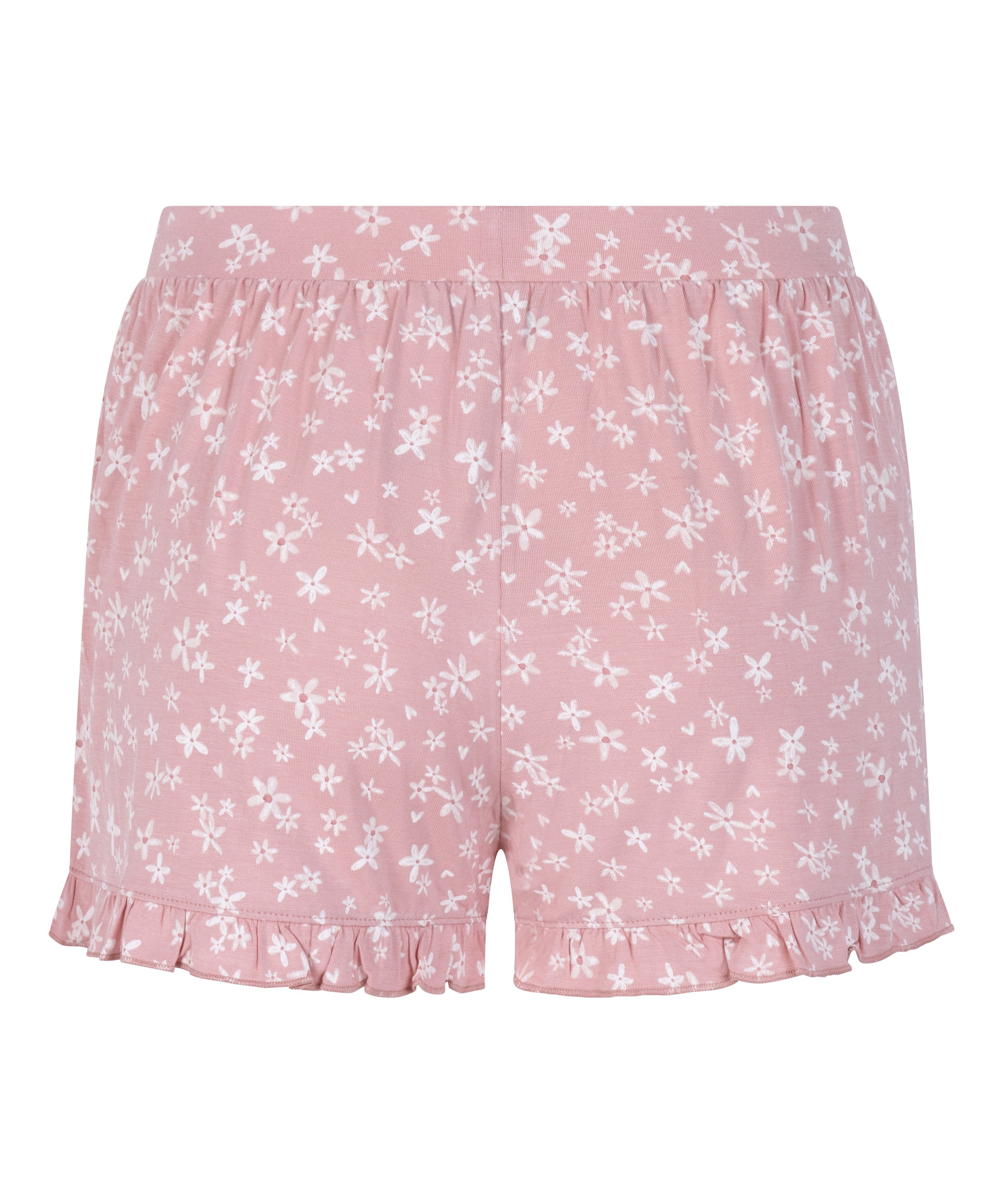 Jersey Ruffled Shorts, Pink, main