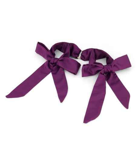 Private Satin Handcuffs, Purple