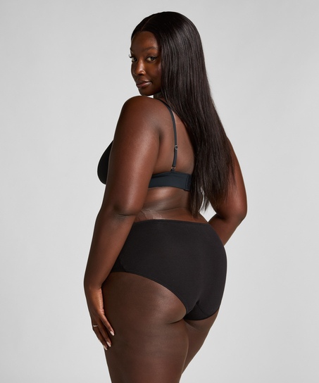 Mid Waisted Knickers Superslip, Black