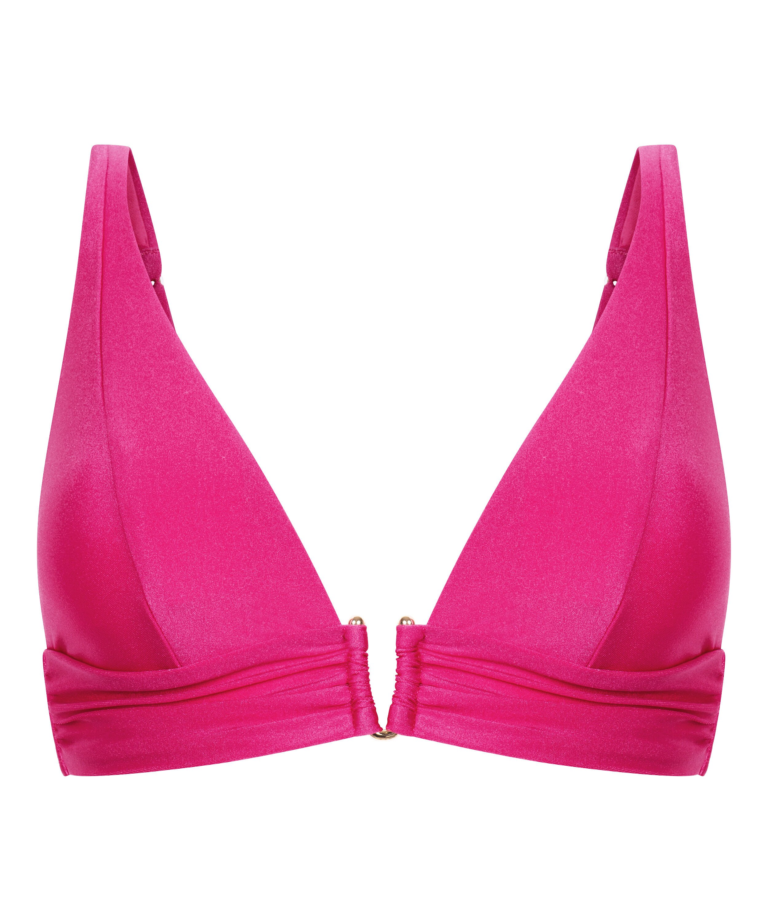 Luna Triangle Bikini Top, Pink