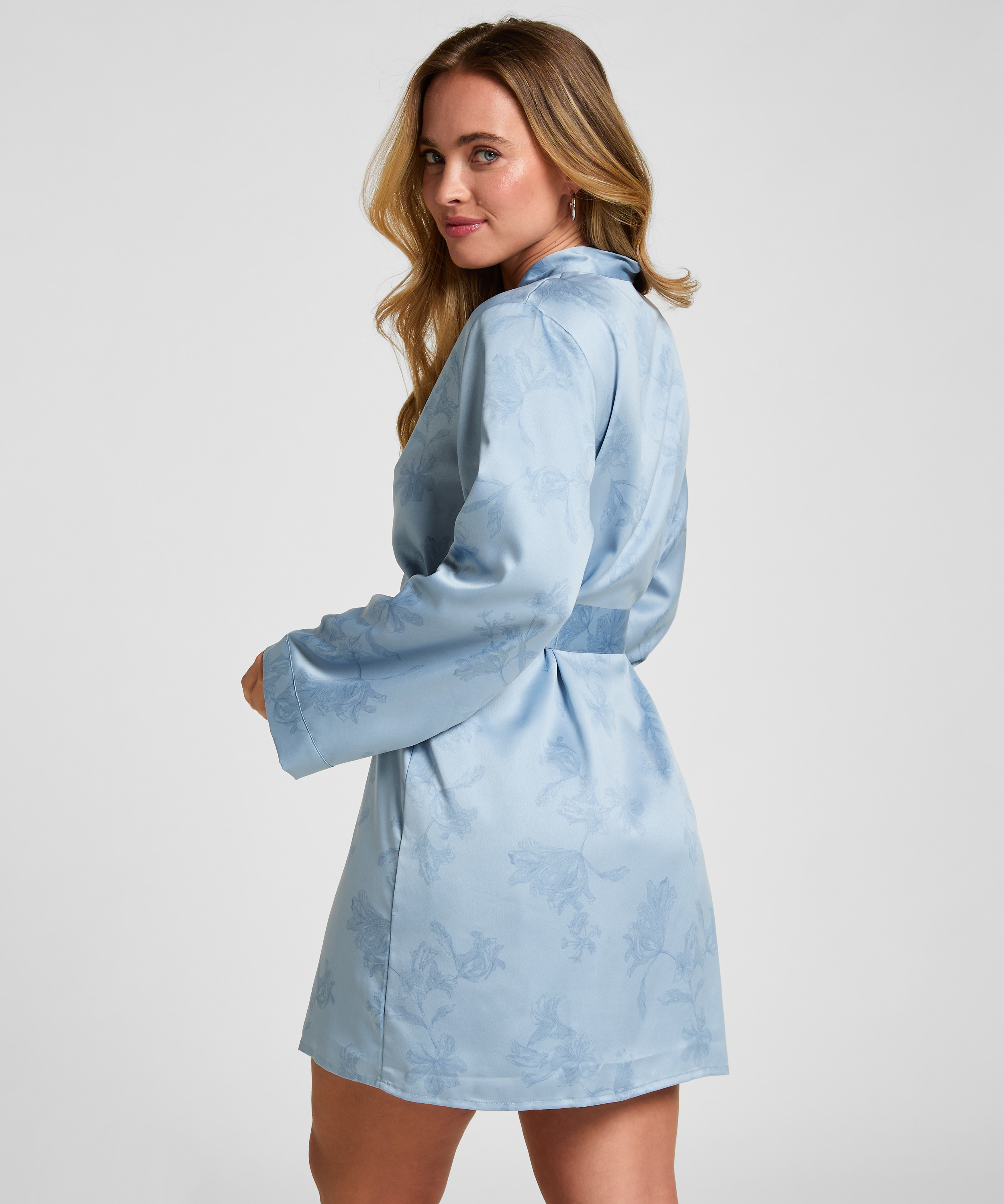 Kimono Floral, Blue, main