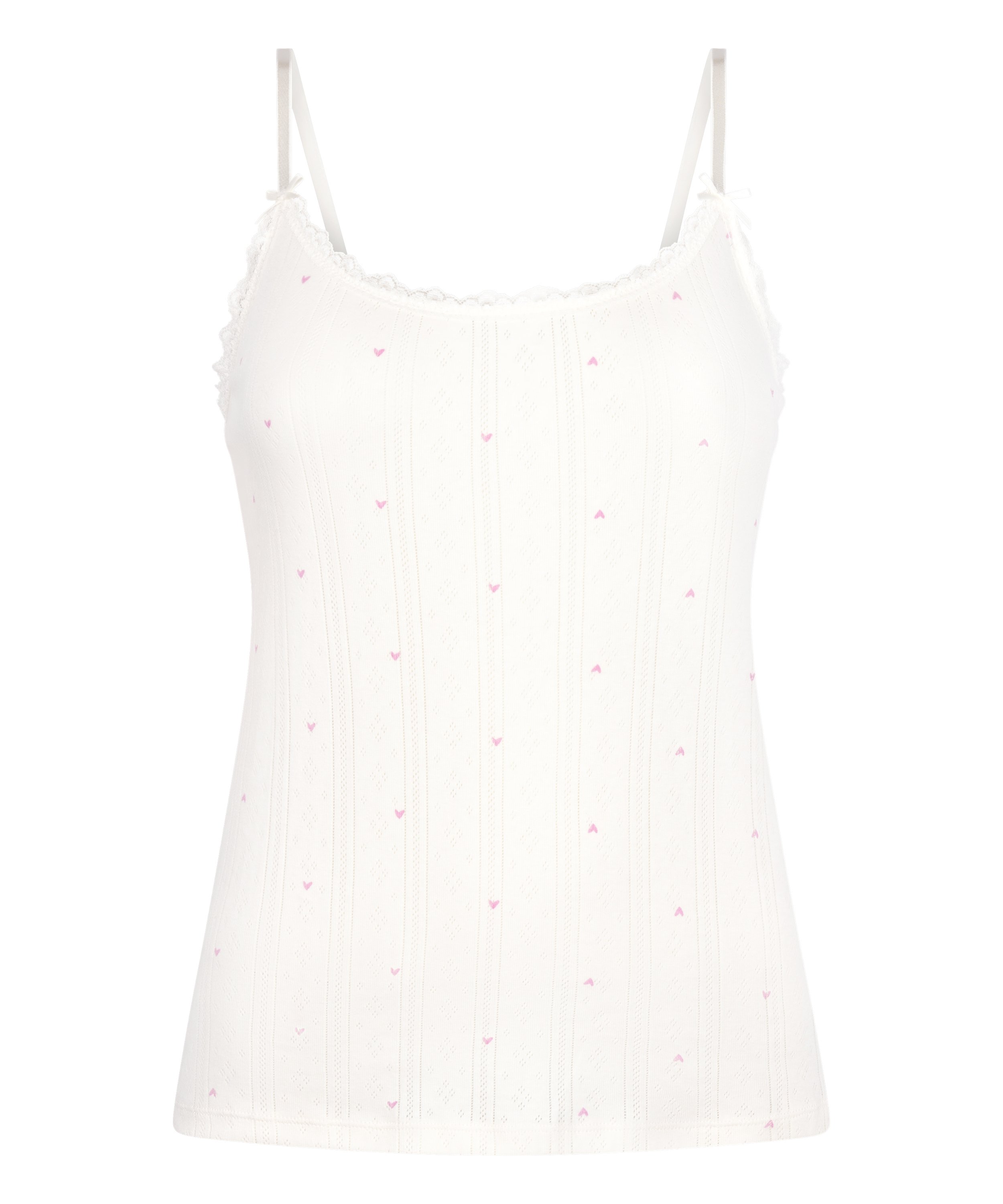 Pointelle Cami, White, main