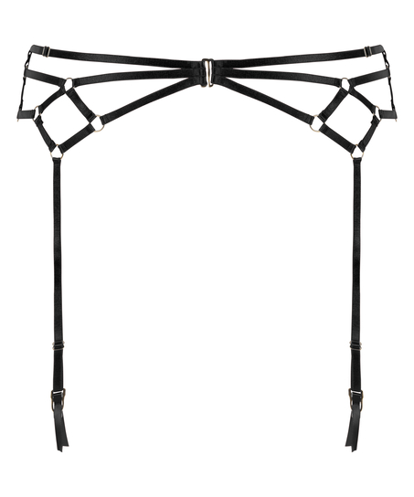 Private Suspender Belt, Black