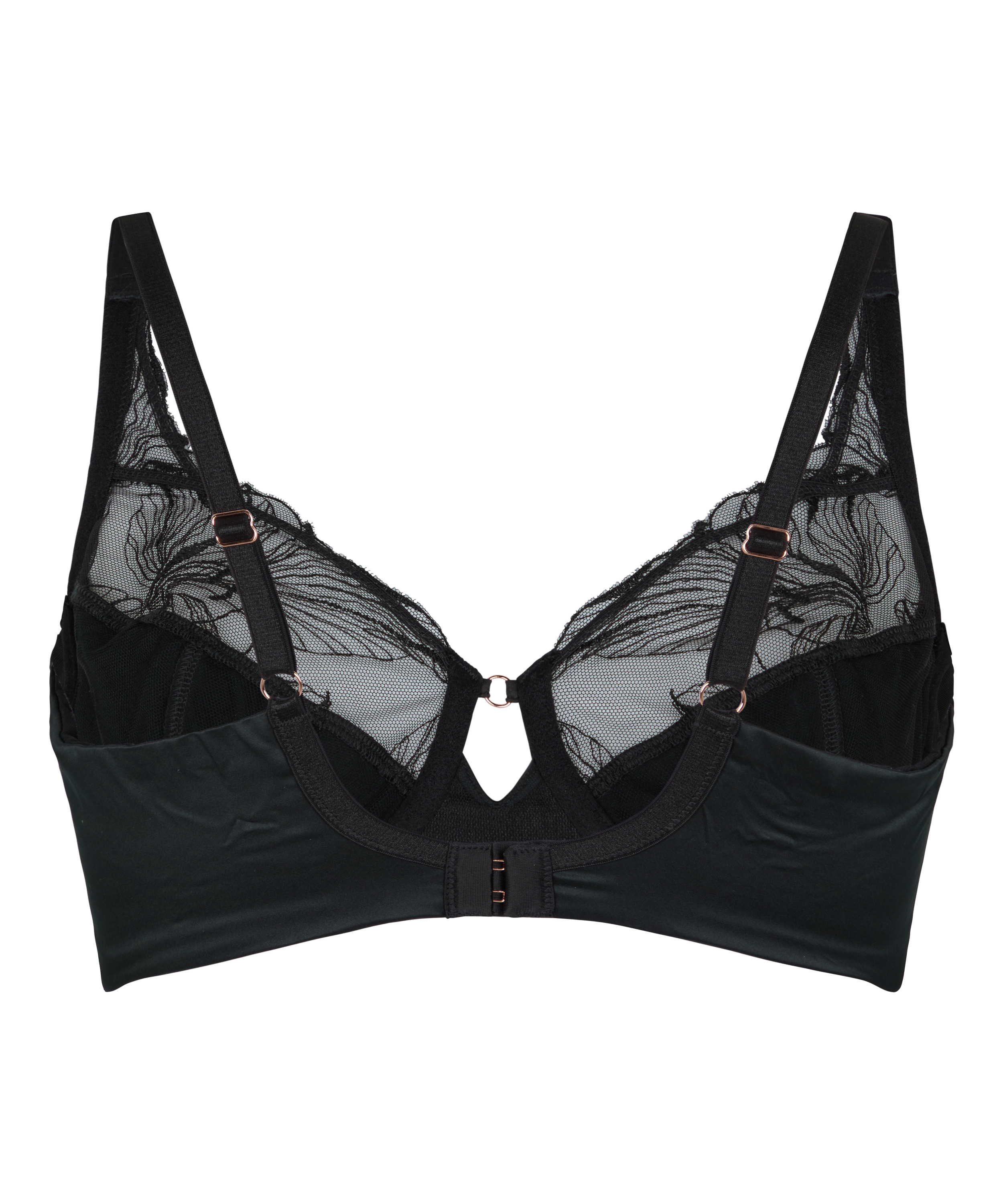 Non-Padded Underwired Bra Ellen, Black, main