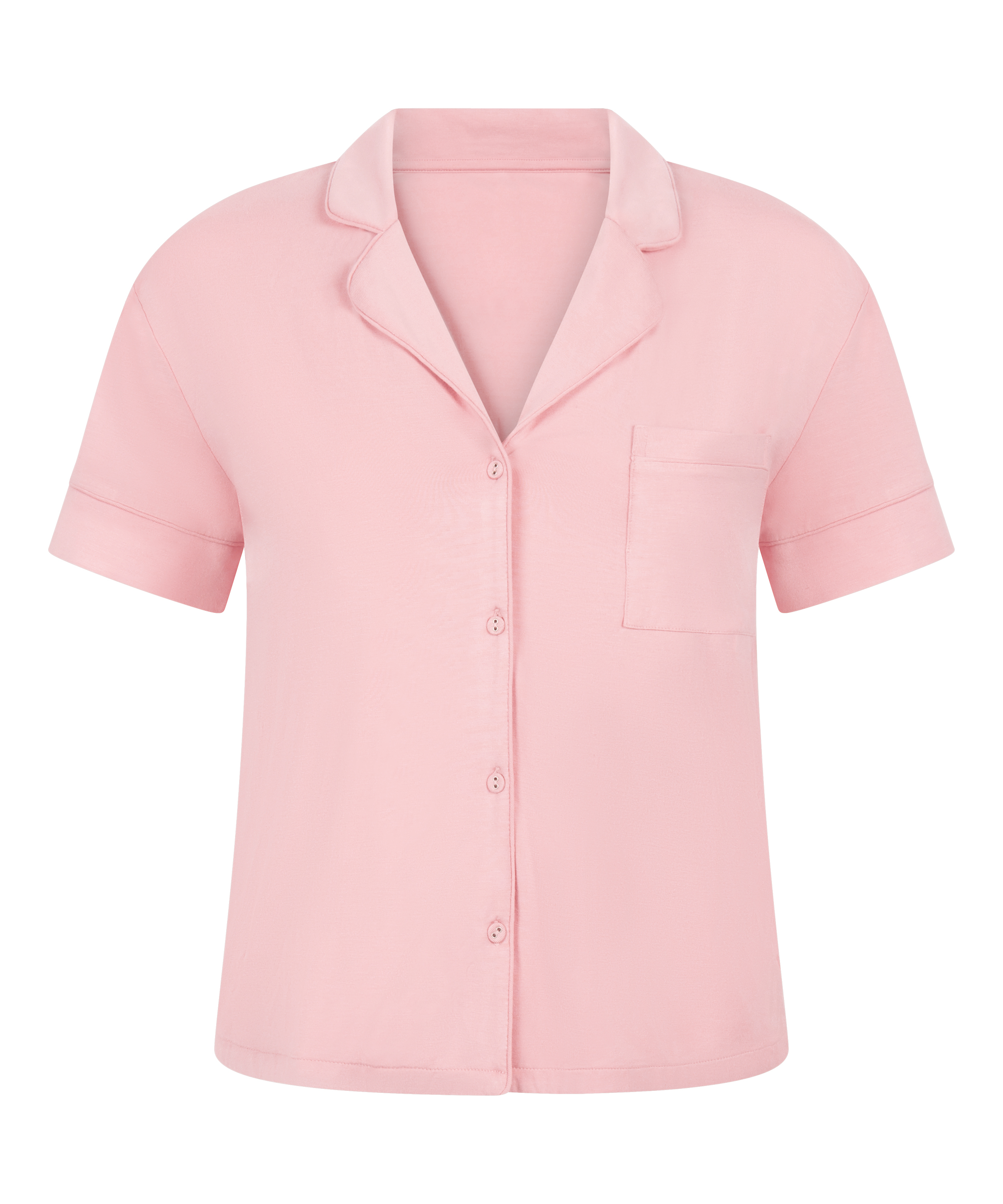 Pyjama Jacket Jersey Essential, Pink, main