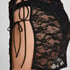 Beach Skirt Sunset Lace, Black