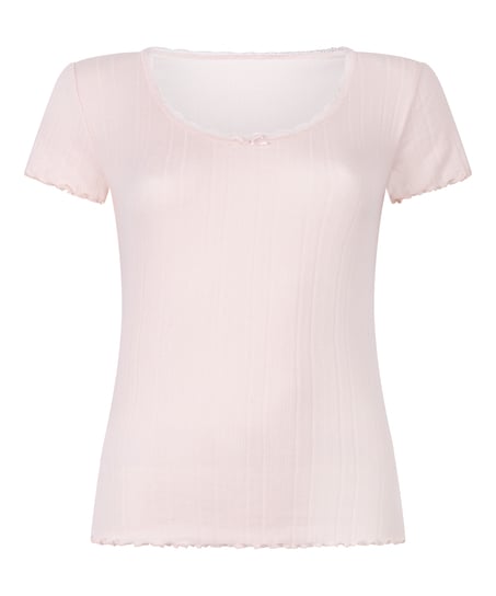 Pointelle Top Lace, Pink