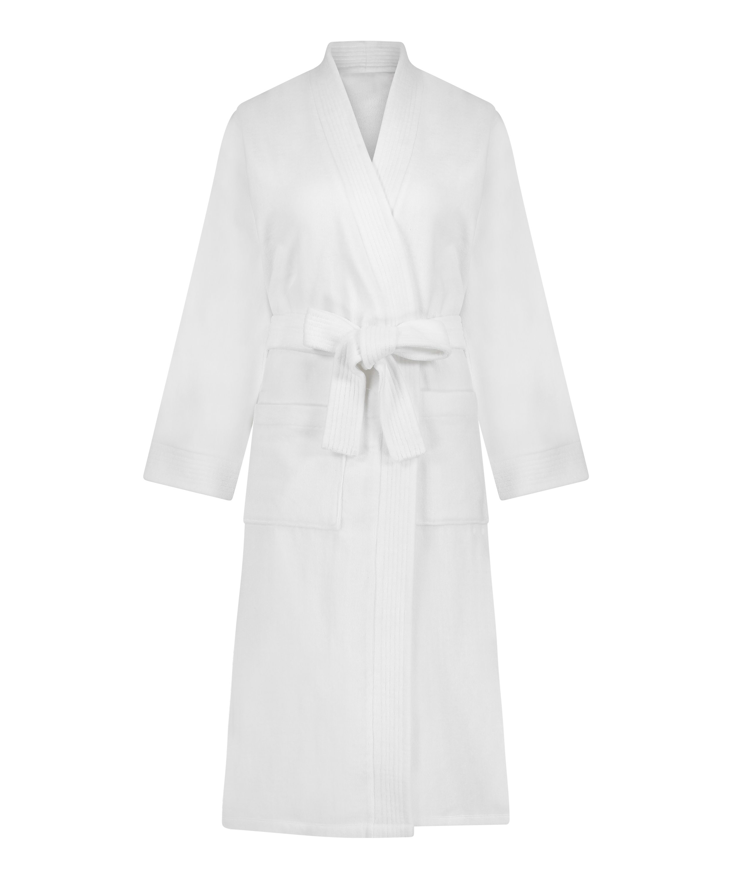 Toweling Robe, White, main
