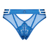 Pleasure Open-Crotch Brazilian Knickers, Blue