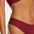 Invisible cotton thong, Red