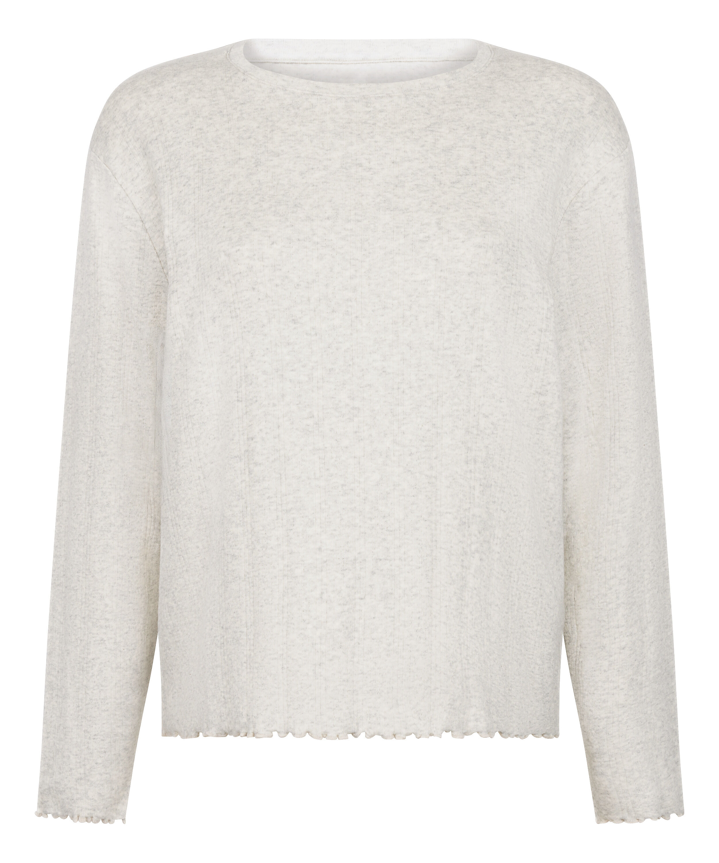 Pyjama Top Loose Pointelle, Gray