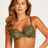 Rose Non-Padded Underwired Bra, Green