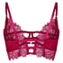 Non-Padded Underwired Longline Bra Bea, Red
