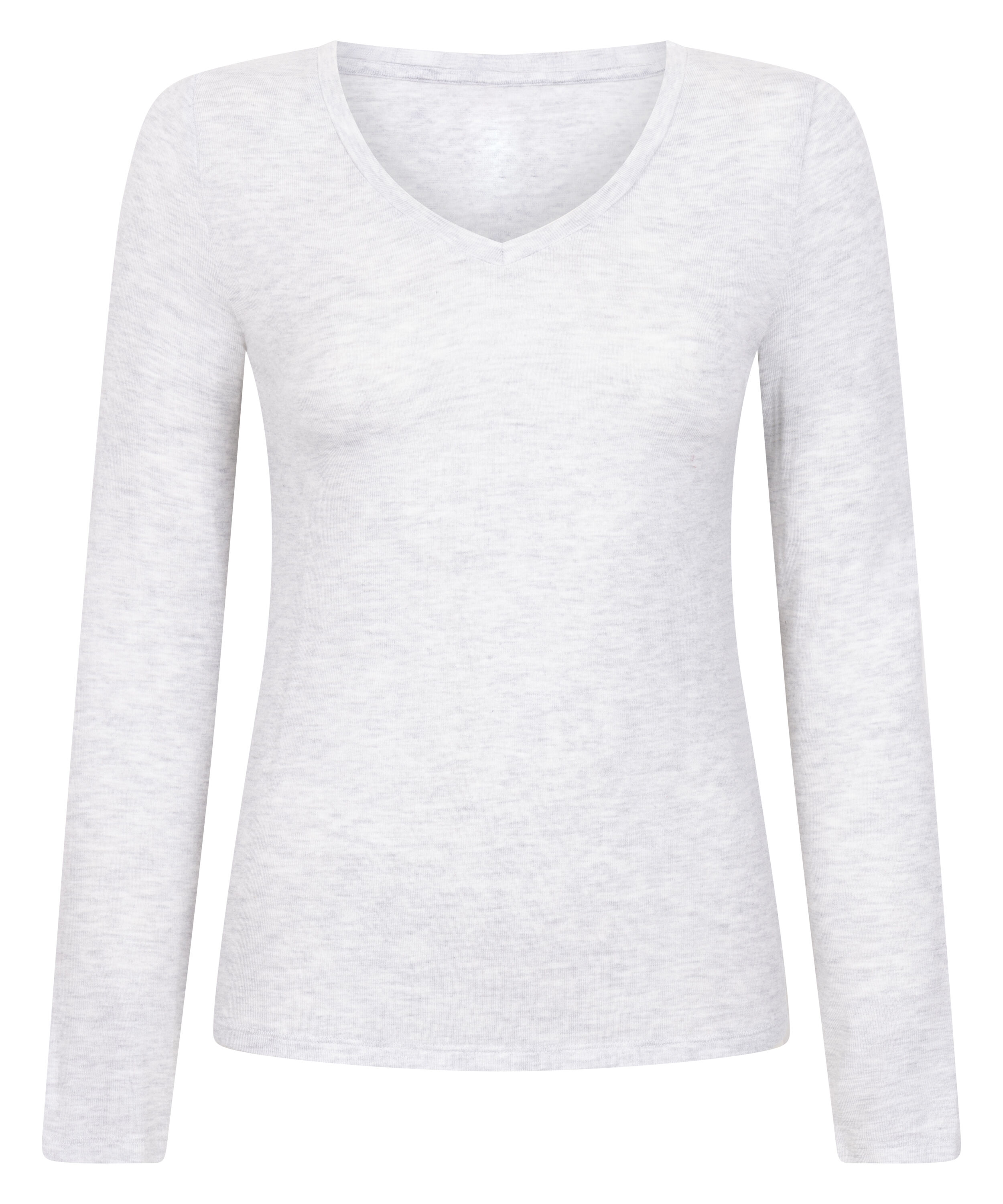 Long-Sleeved Pyjama Top, Gray