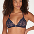Marina Padded Triangle Bralette, Blue