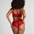 Whitney Padded Underwired Longline Bra, Red