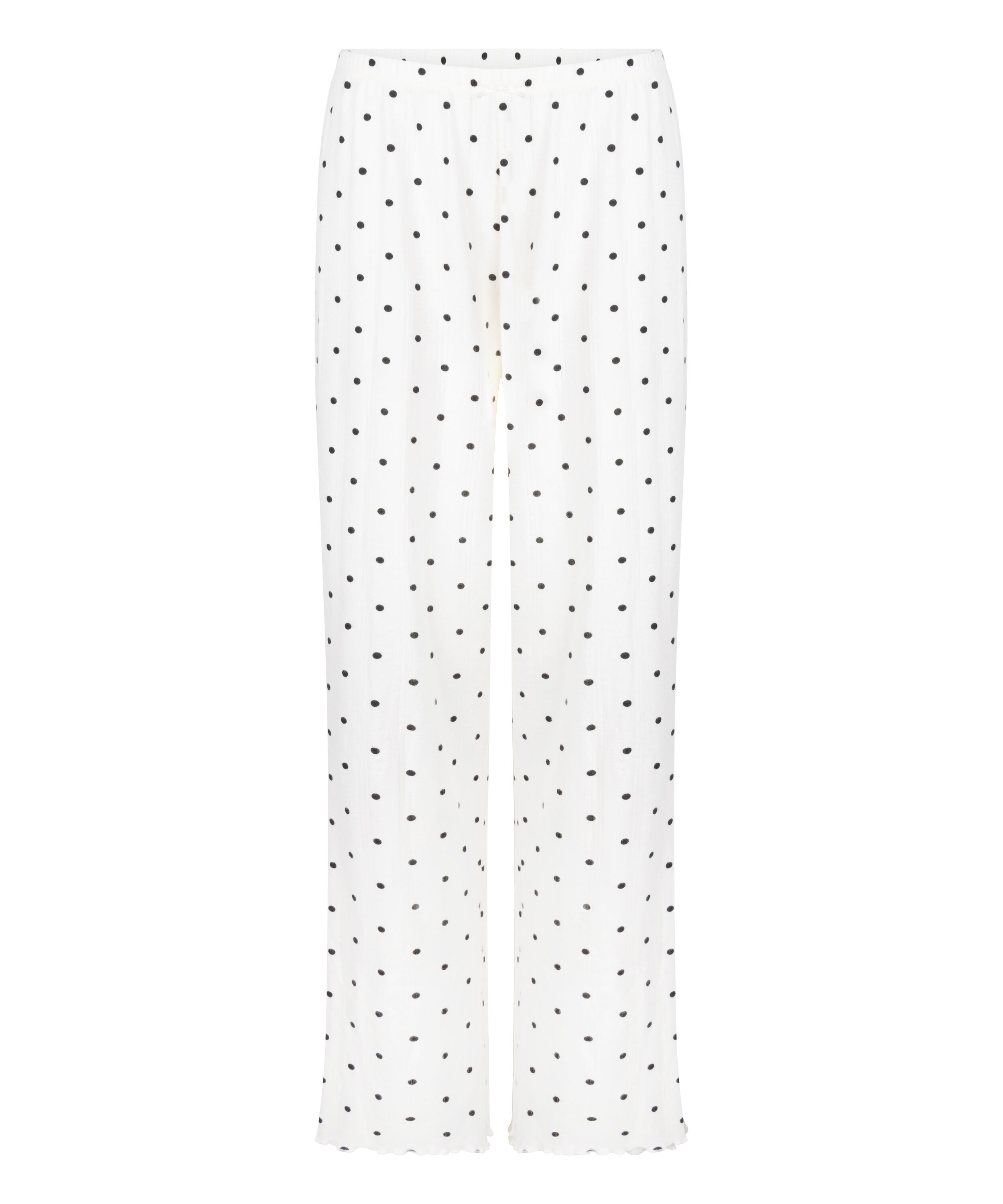 Pyjama Pant Loose Pointelle, White