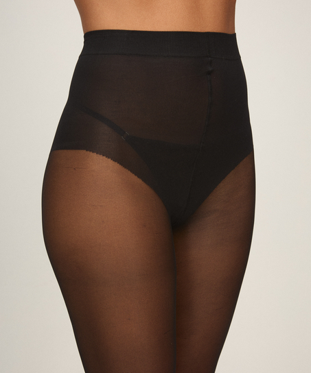 Tight 15 Denier Diamond Backseam, Black