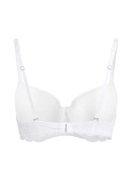 Angie Padded Underwired Bra, White