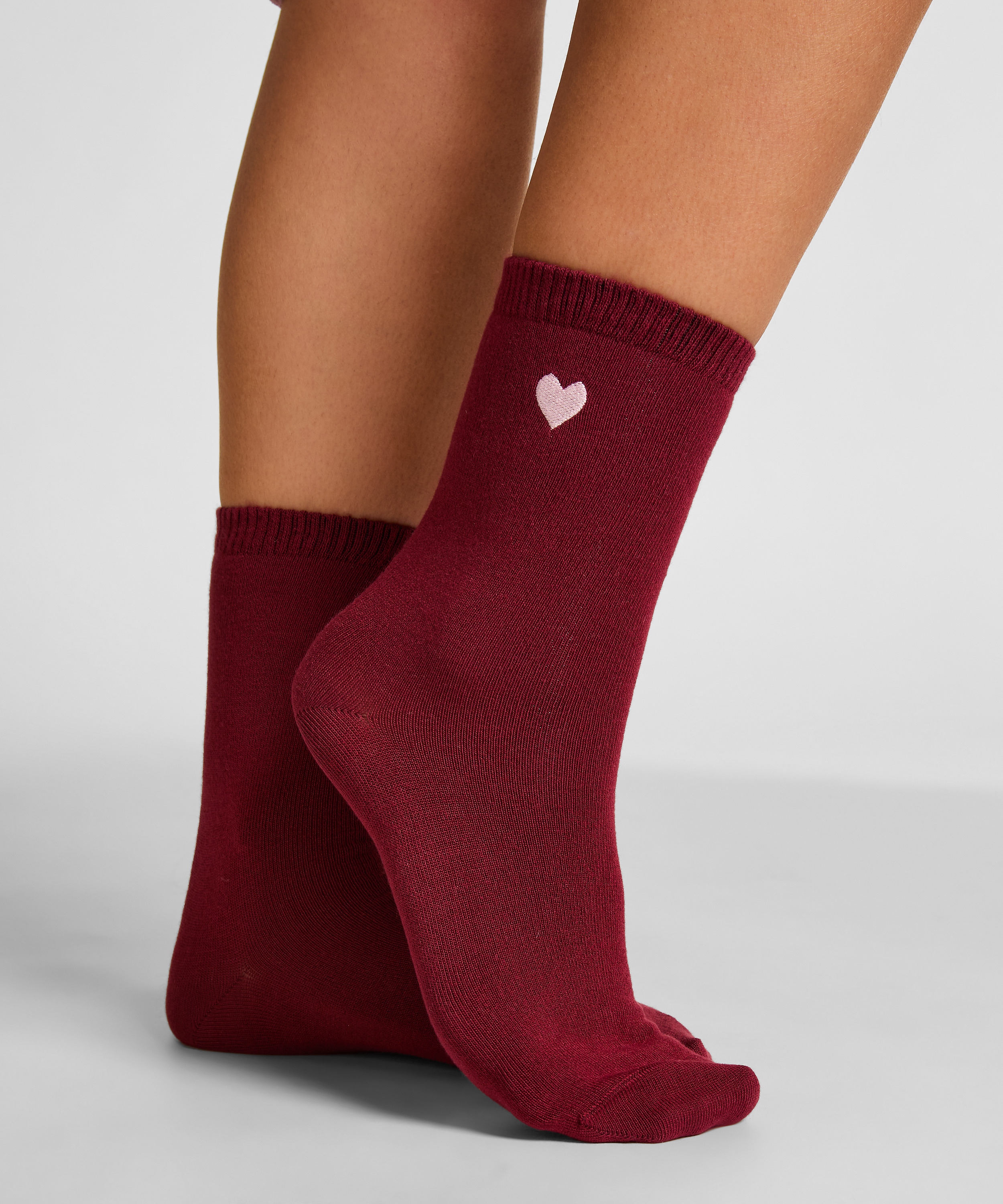 Modal Crew Socks, Red, main