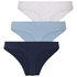 Multipack Cotton Thong, Blue