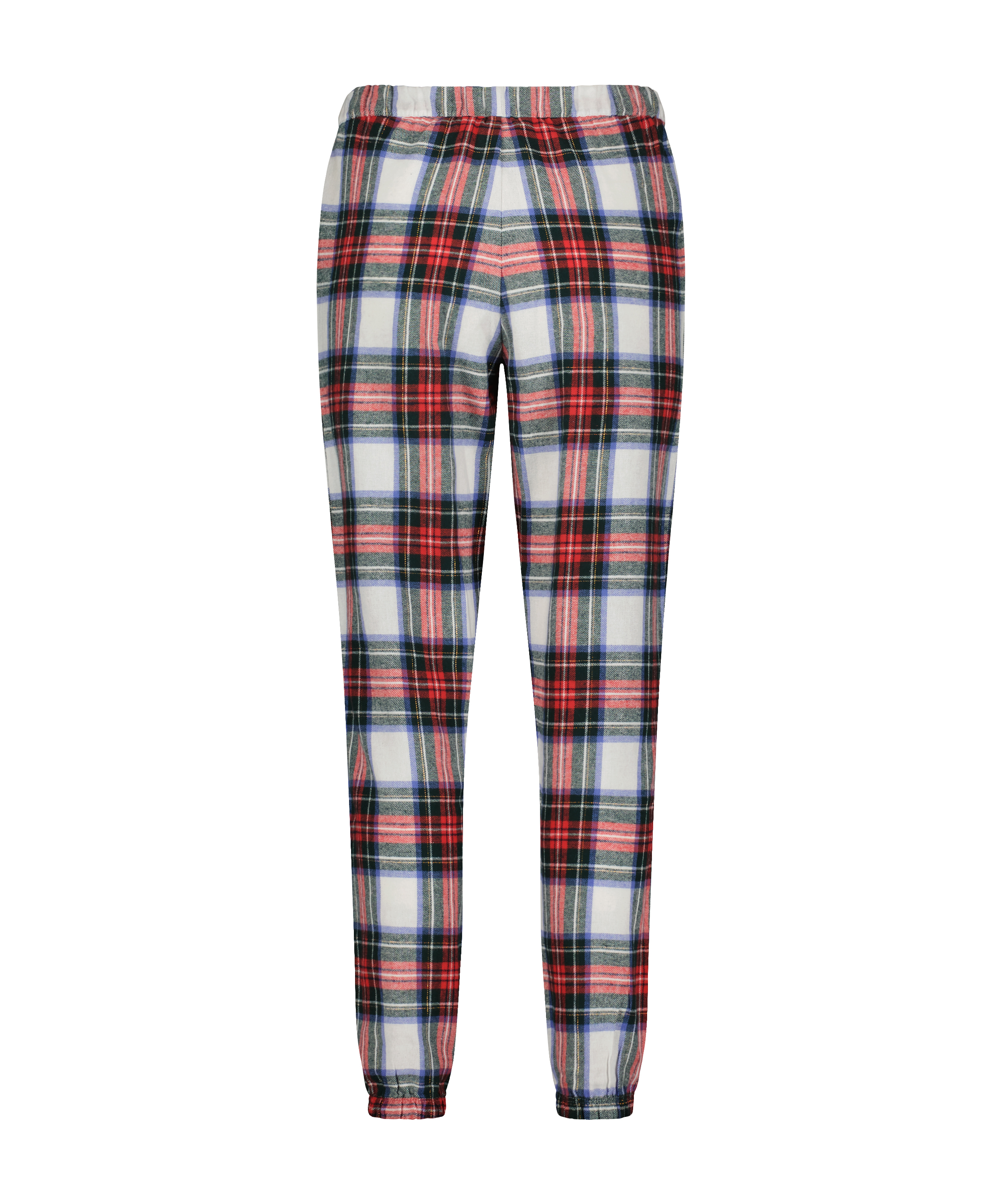Flannel Pyjama Pants, White, main