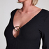 Beach Long-Sleeved Ring Dress, Black