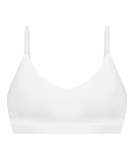 Dide Triangle Bralette, White