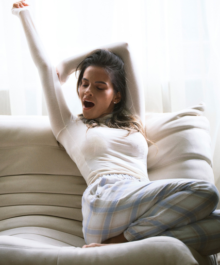 Flannel Pyjama Pants, Blue