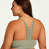 Rose seamless bralette, Green