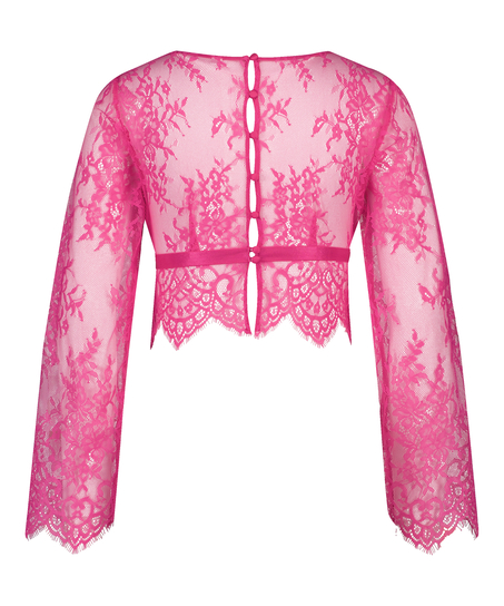 All-over Lace Top, Pink