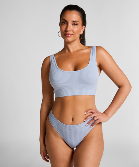 Dianne Scoop Bralette, Blue