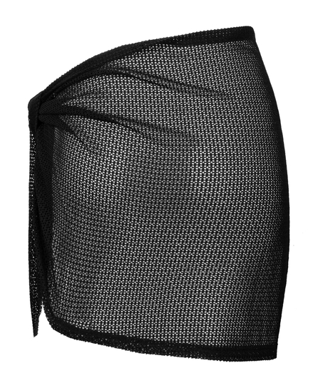 Beach Knit Pareo, Black