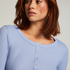 Long-Sleeved Pyjama Top, Blue