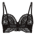 Sabrina Non-Padded Underwired Longline Bra, Black