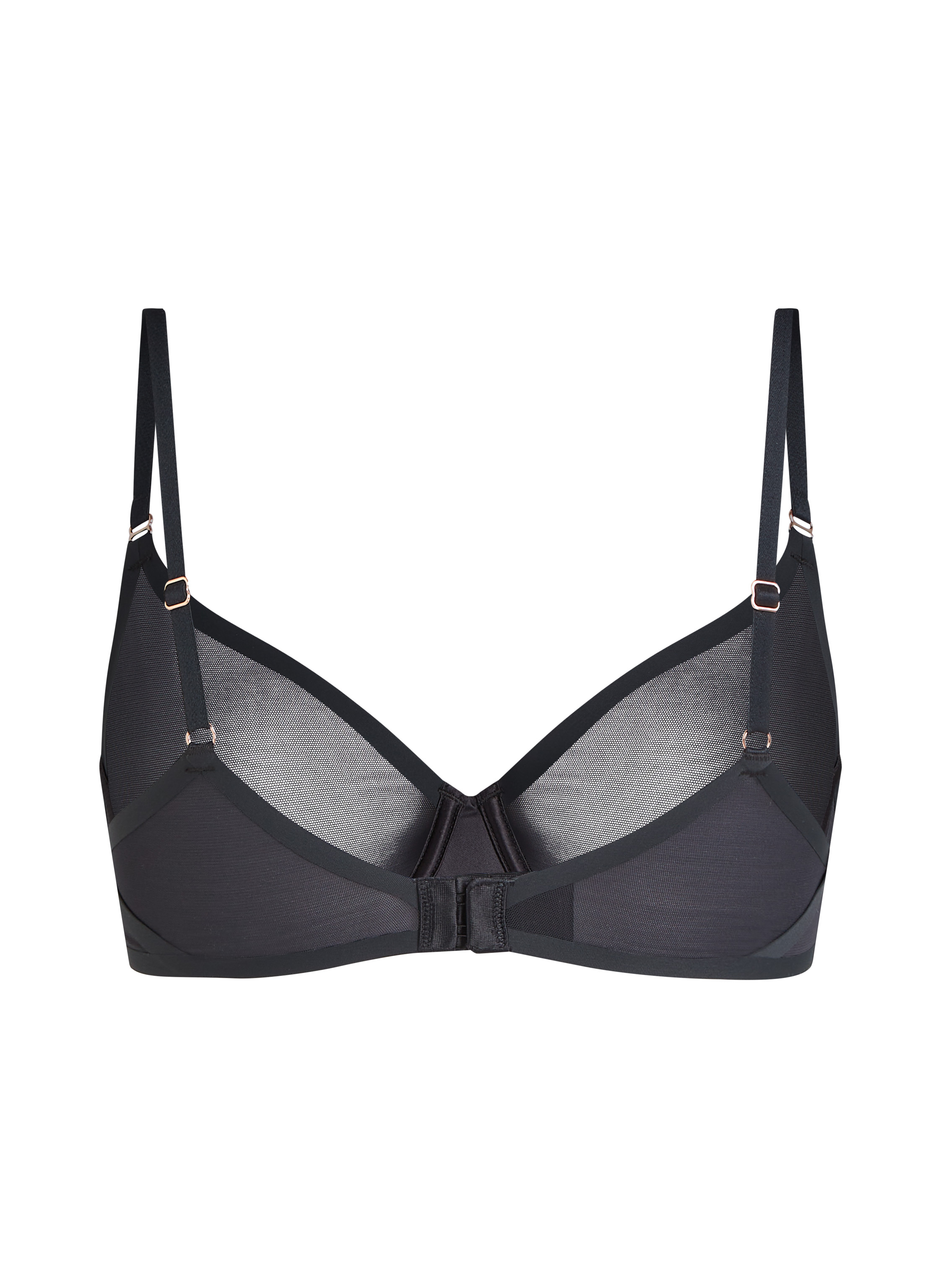 Essential non-padded underwired bra, Black, main