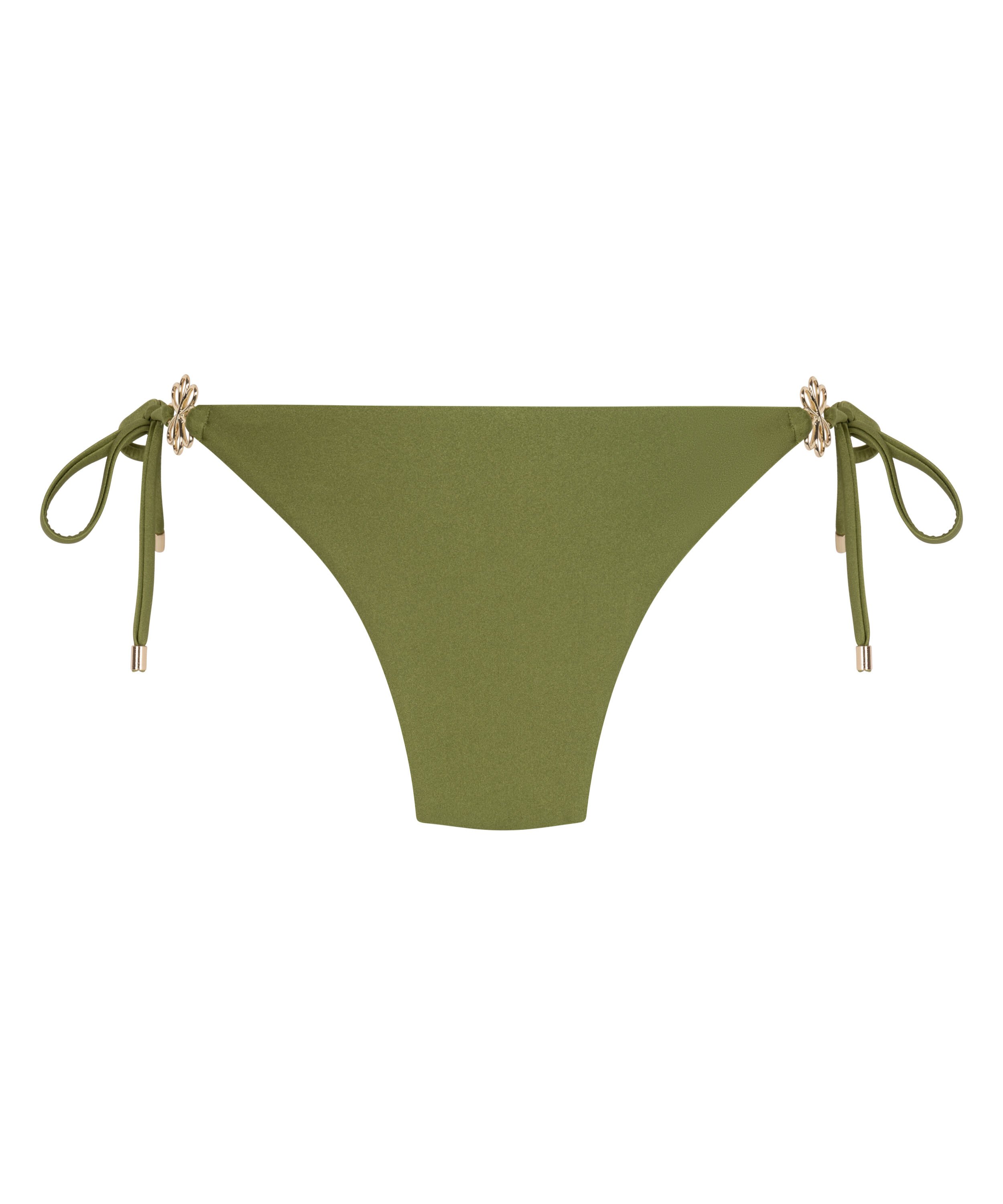 Yucatan High-Leg Bikini Bottoms, Green