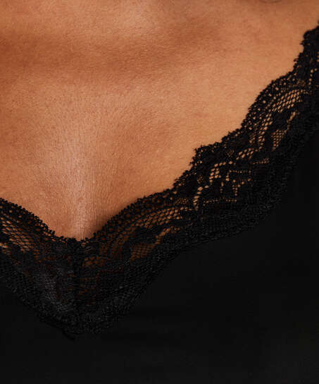 Smoothing underdress lace, Black