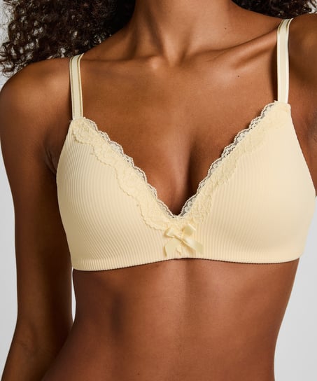 Lola Padded Non-Wired Bra, Yellow