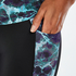 HKMX high-waist sports leggings marble level 3, Blue