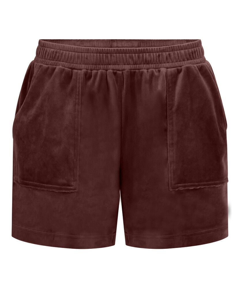 Velvet Pocket shorts, Brown, main