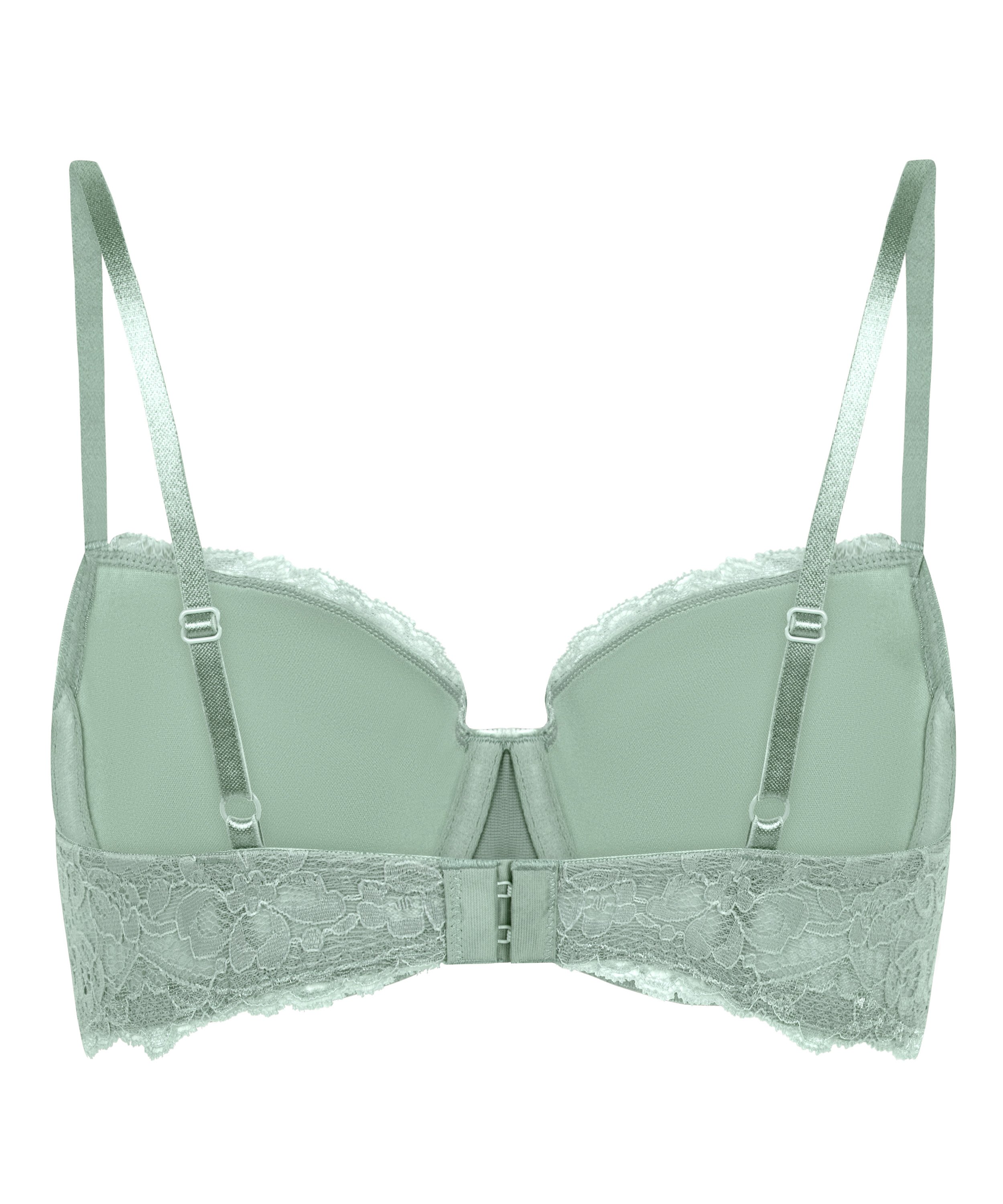 Marine Padded Underwired Bra, Green, main