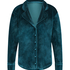 Velours Long-Sleeved Jacket, Blue