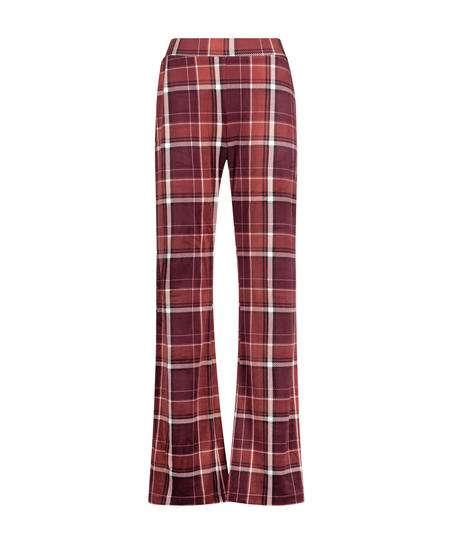 Petite Velours Pyjama Bottoms, Red