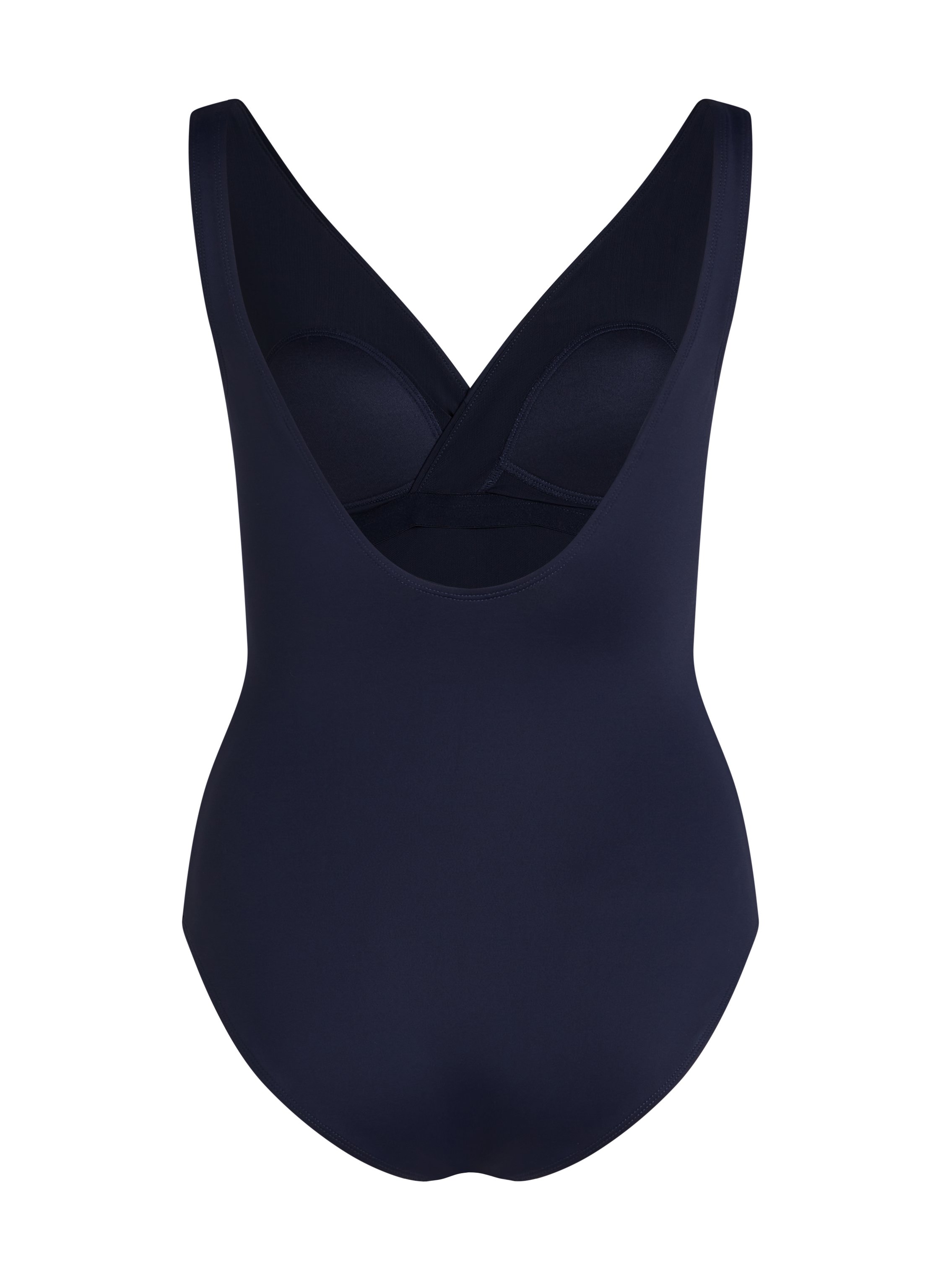 Shaping Shell Mesh Swimsuit, Blue, main