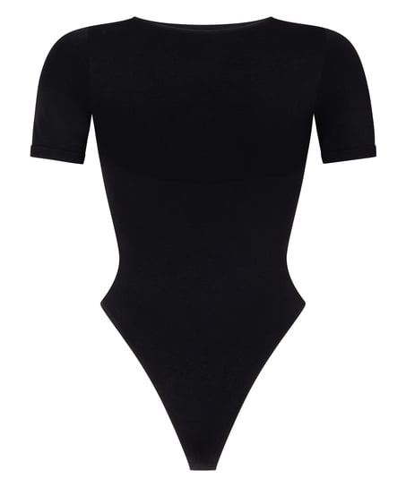 Seamless short sleeved body, Black