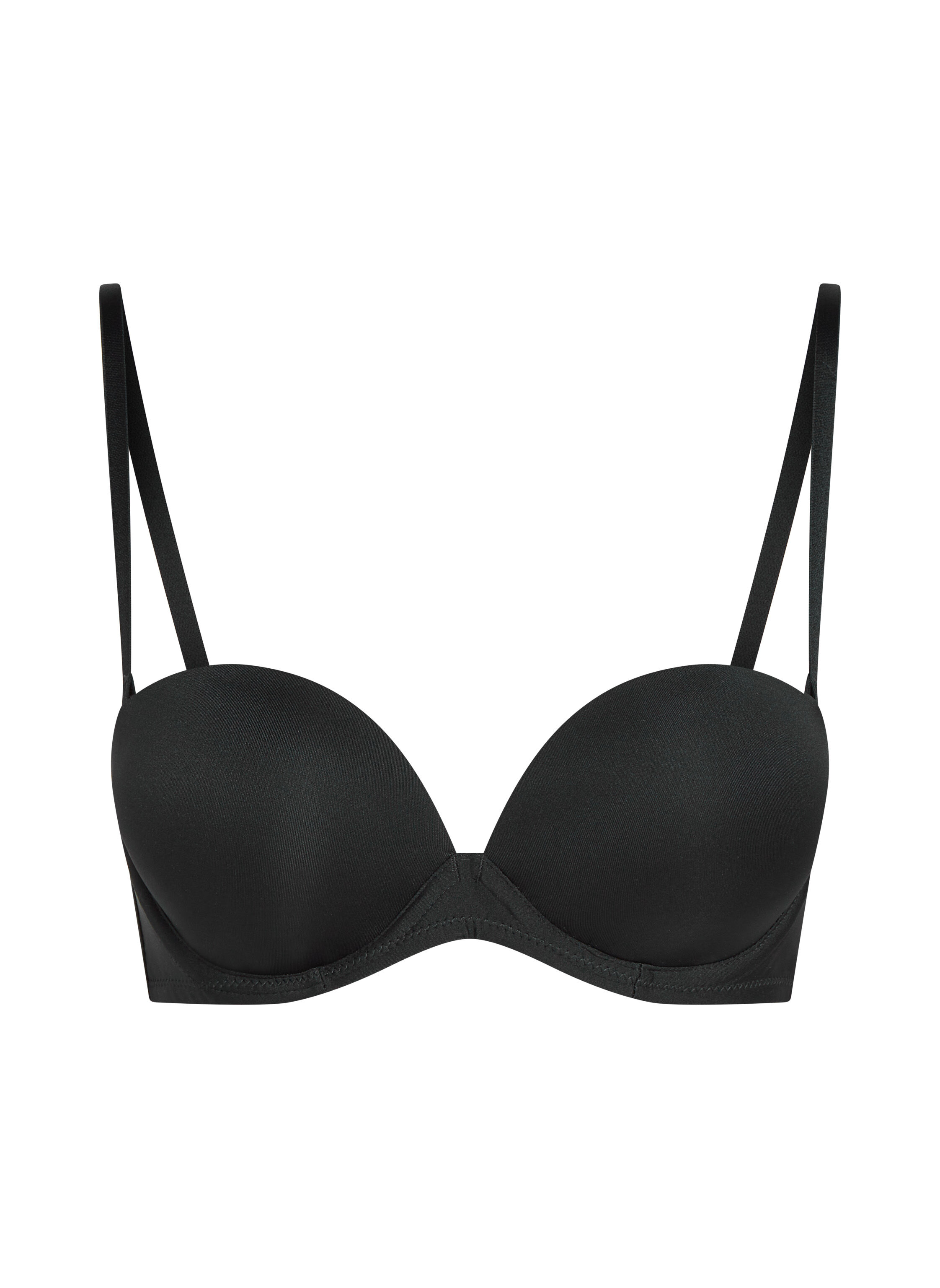 Padded Underwired Strapless Maximizer Bra, Black