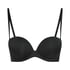 Padded Underwired Strapless Maximizer Bra, Black
