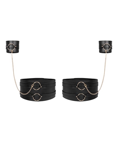 Legcuffs and Handcuffs, Black